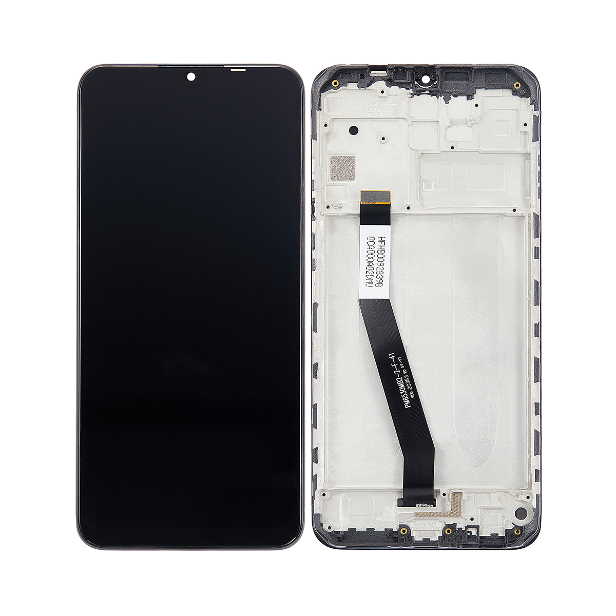 Xiaomi Redmi 9 Display und Digitizer mit Rahmen, Carbongrau (OEM)