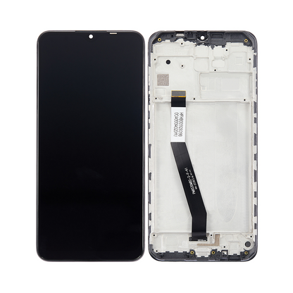 Xiaomi Redmi 9 Display und Digitizer mit Rahmen, Carbongrau (OEM)