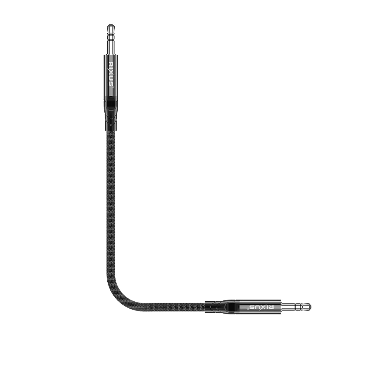 Rixus RXMU35 Geflochtenes 3,5 mm AUX-zu-AUX Audiokabel 120 cm - Phonebazaar