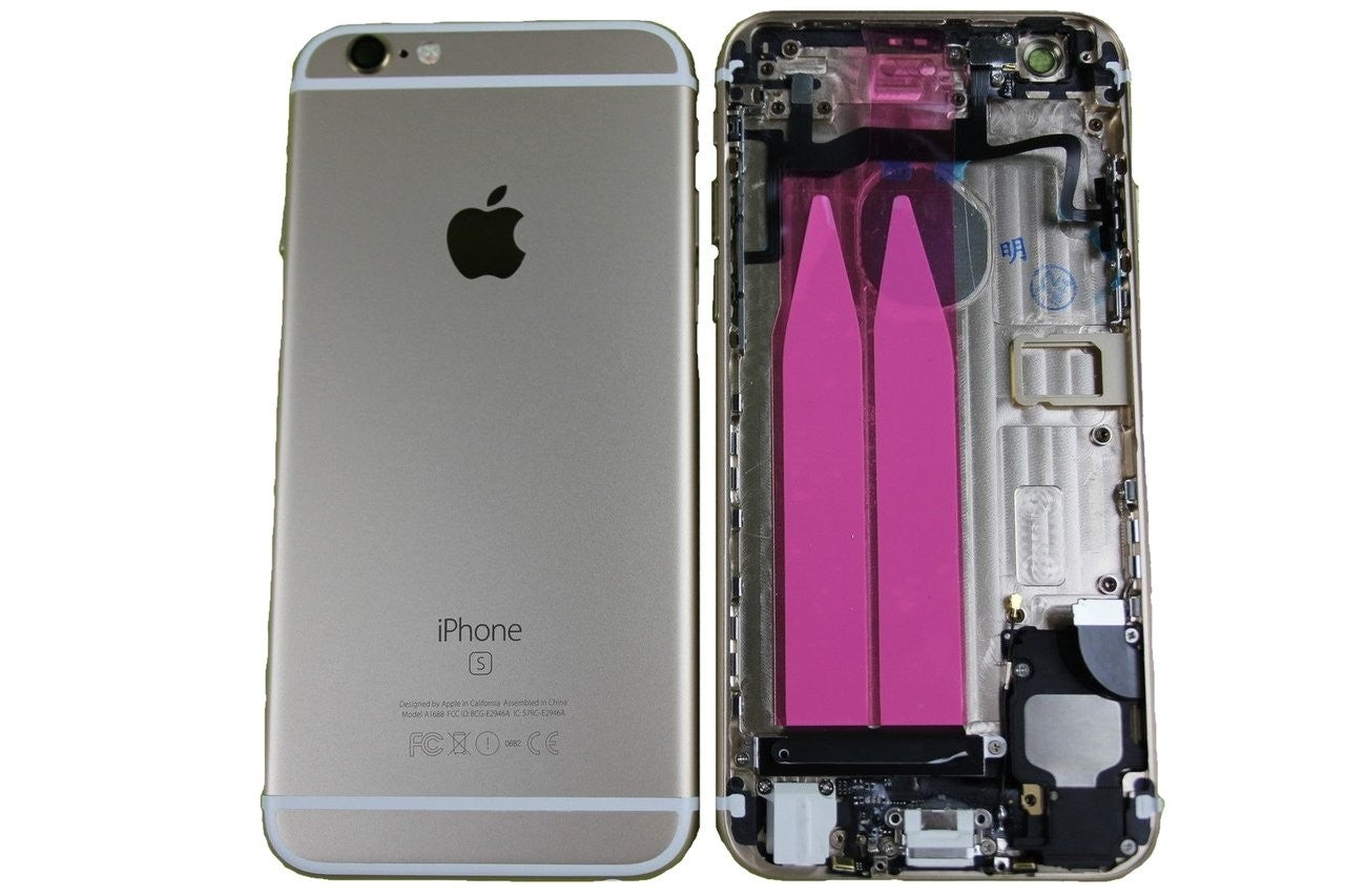iPhone 6S Backcover Gehäuse Silber Vormontiert