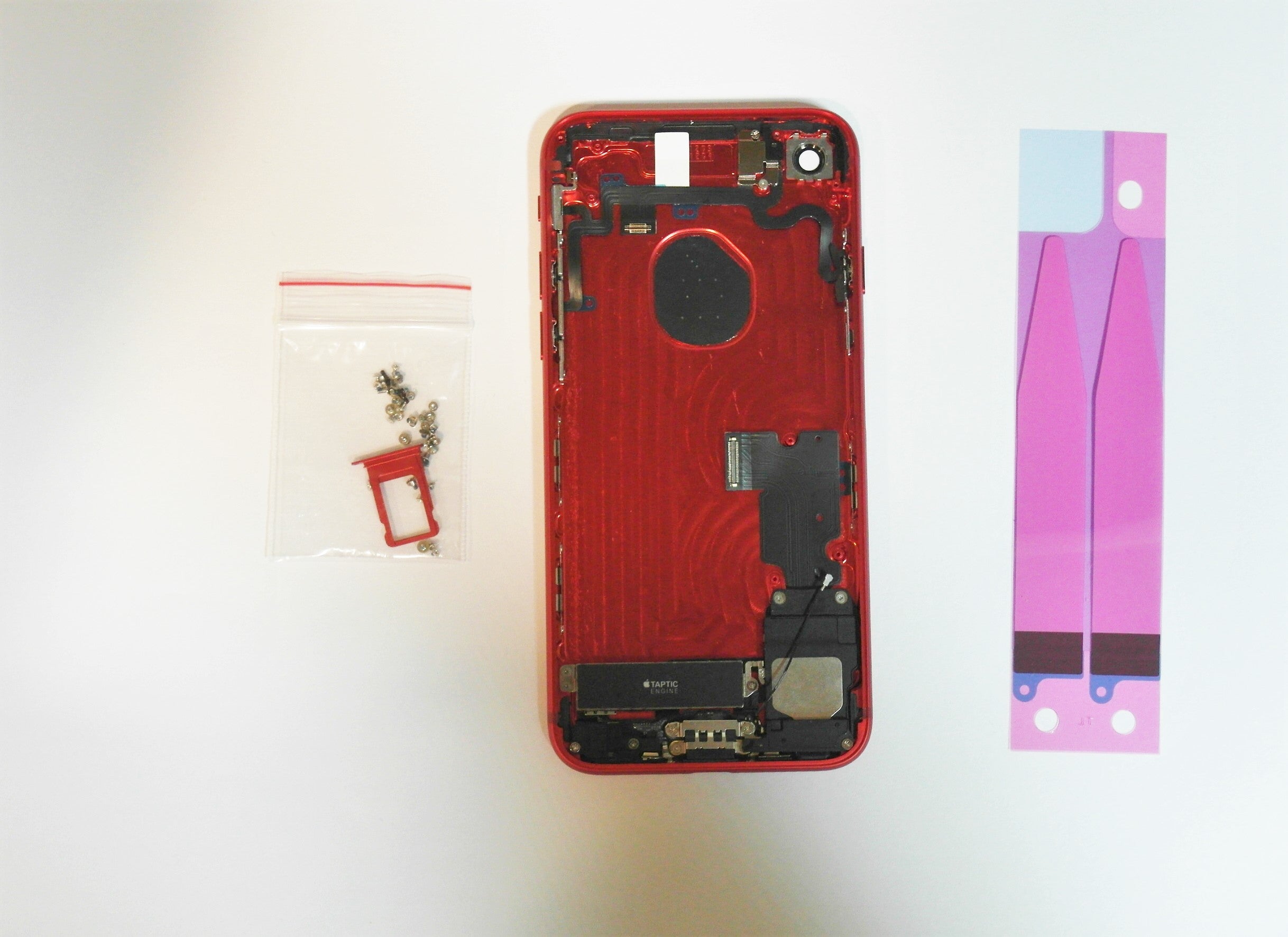 iPhone 7 Backcover Gehäuse Rahmen mit Tasten Vormontiert Rot