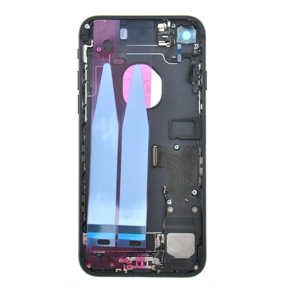 iPhone 7 Backcover Gehäuse Rahmen mit Tasten Vormontiert Schwarz