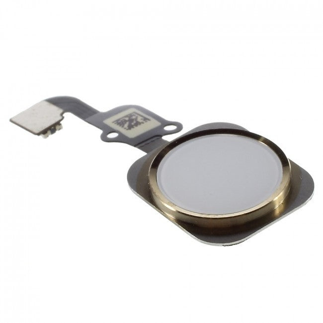 iPhone 6S Home Button Flexkabel + Home Button - Weiss / Gold
