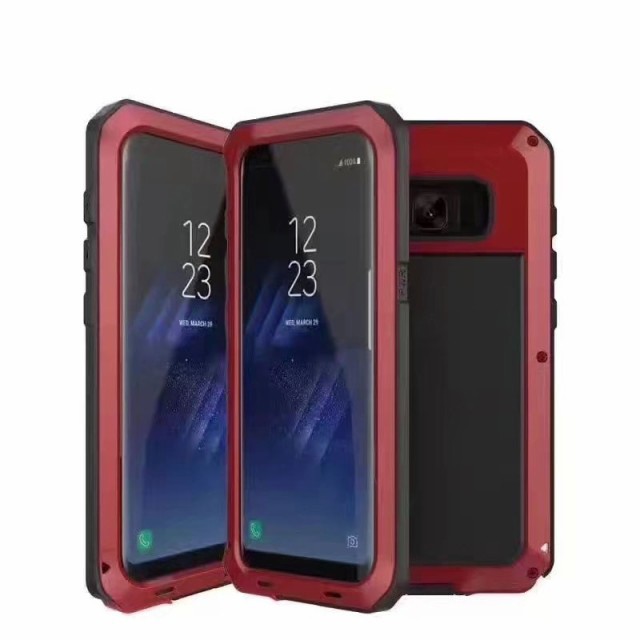 POWERFUL 360° Alu Hülle G950F Galaxy S8 Rot