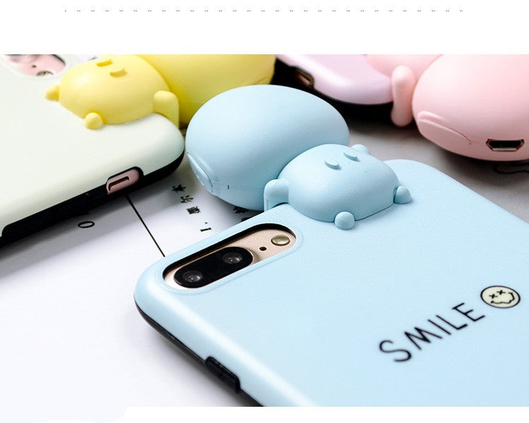Selfie Licht Case iPhone 7 Plus Blau