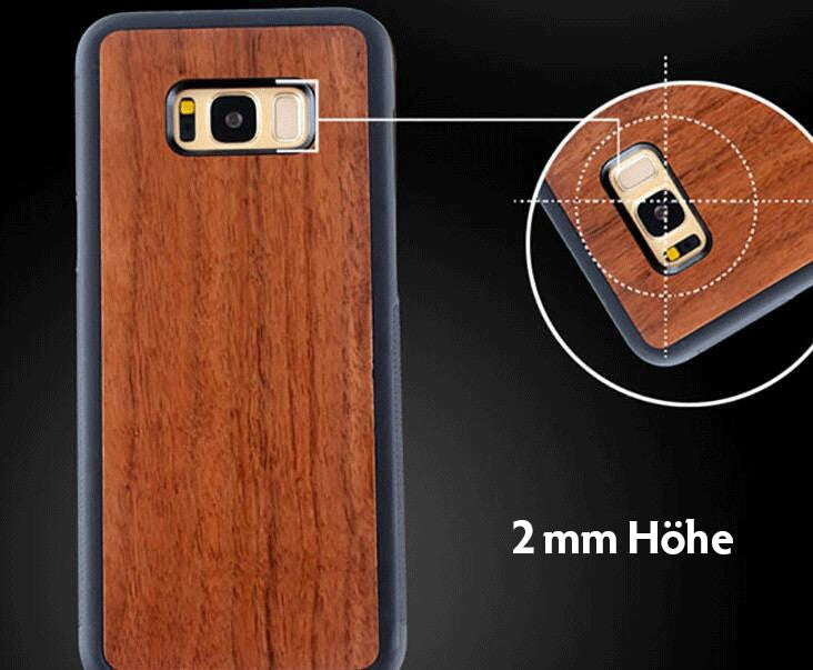 Holz Wood Cover Hülle für Galaxy S8