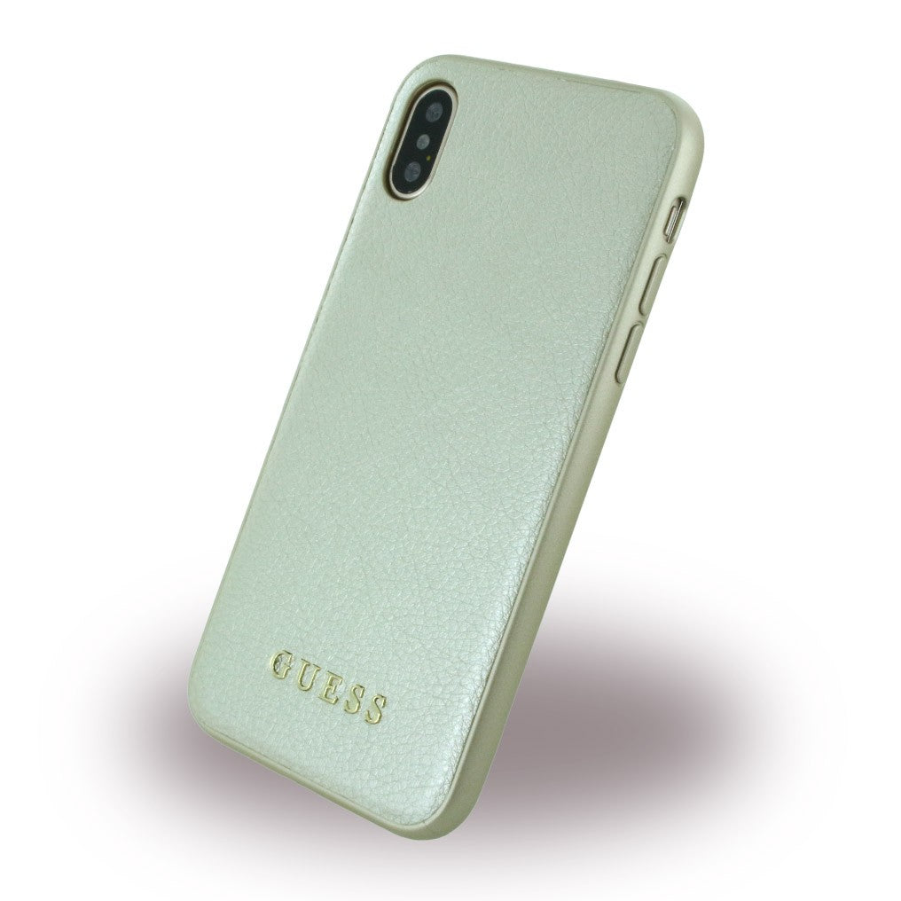 Guess - Iridescent - Hardcover - iPhone X Beige