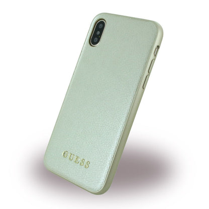 Guess - Iridescent - Hardcover - iPhone X Beige