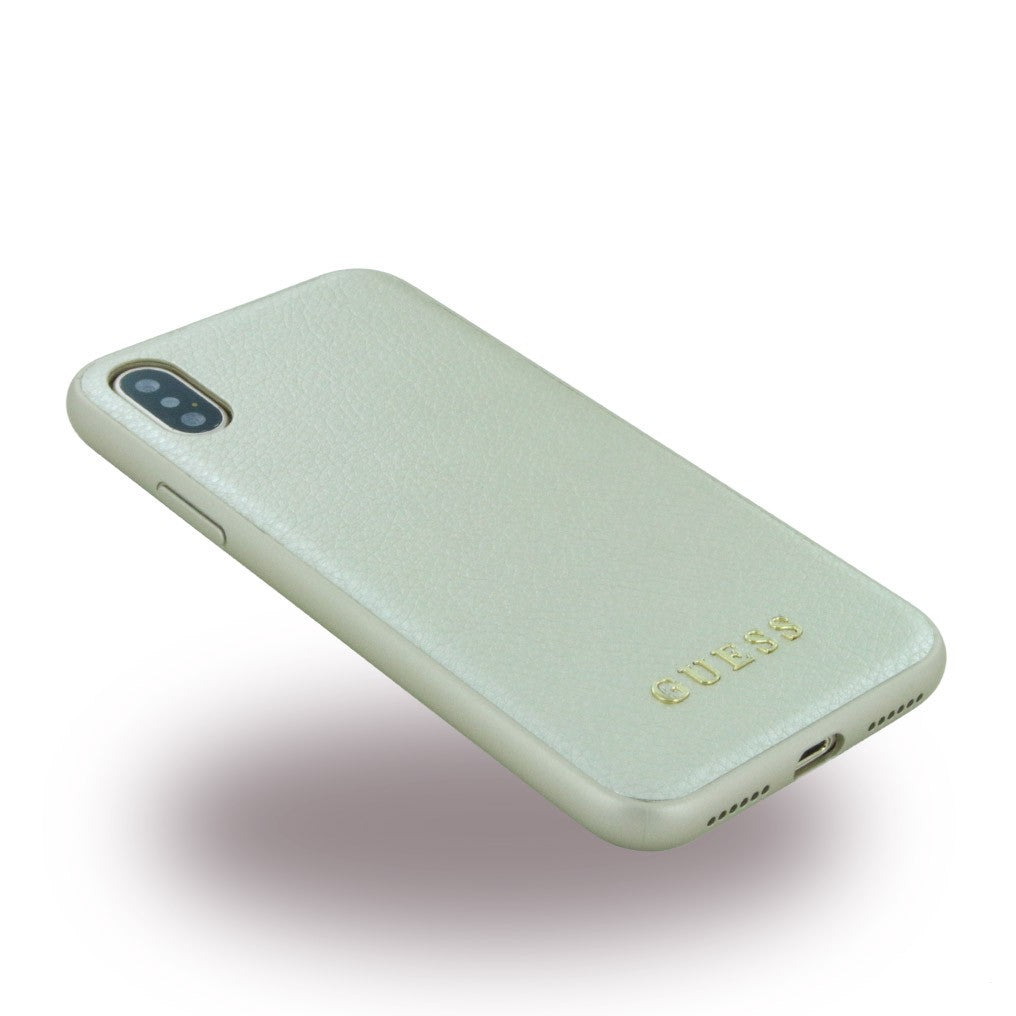 Guess - Iridescent - Hardcover - iPhone X Beige