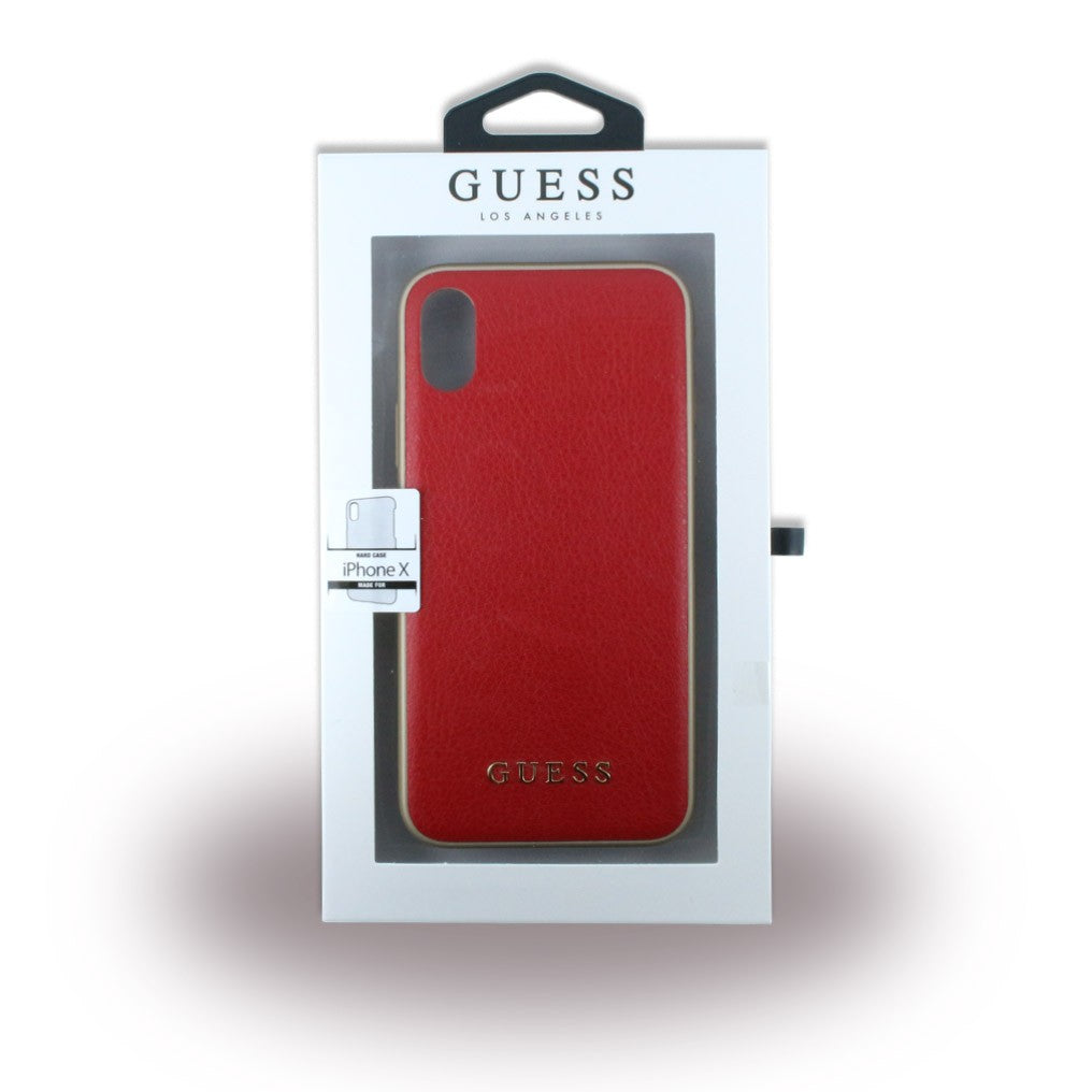 Guess - Iridescent - Hardcover - Apple iPhone X Rot