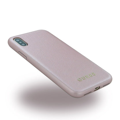 Guess - Iridescent - Hardcover - Apple iPhone X Pink