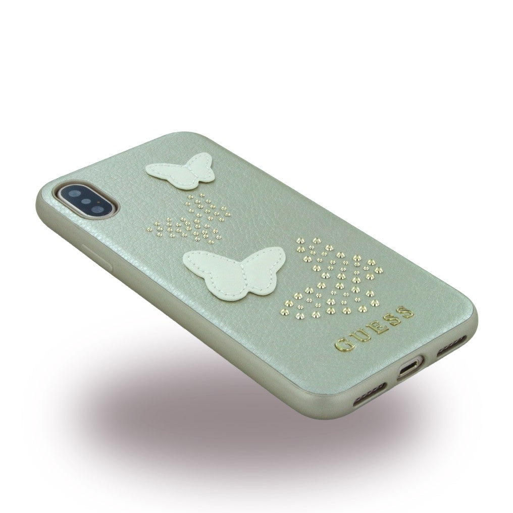 Guess - Studs and Sparkles - Hardcover - Apple iPhone X Grün