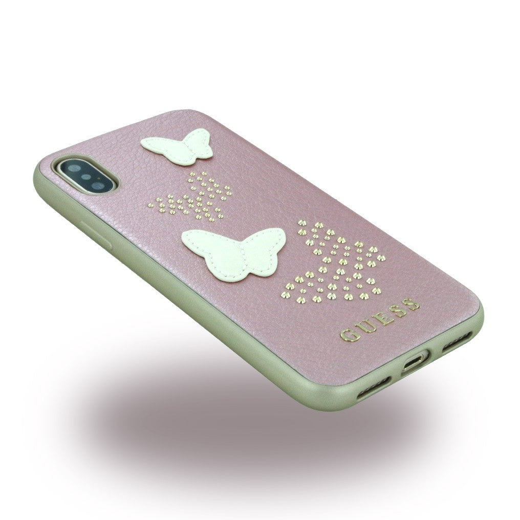 Guess - Studs and Sparkles - Hardcover - iPhone X Rosa