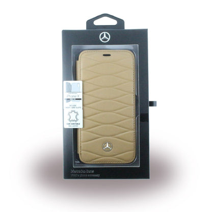 Mercedes Benz - Pattern III - Leder Book Cover - Apple iPhone X