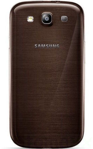 Galaxy S3 Akkudeckel Schale Battery Cover Gehäuse Braun