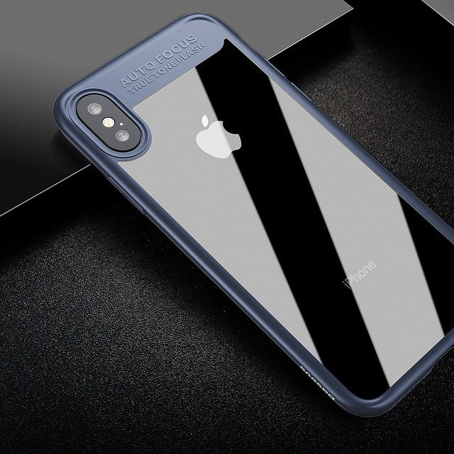 Baseus Silikon PC Hülle iPhone X Blau