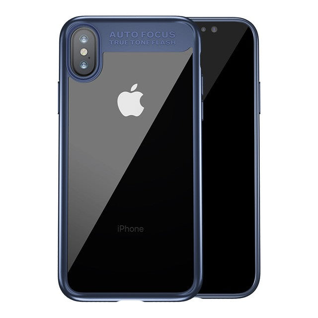 Baseus Silikon PC Hülle iPhone X Blau