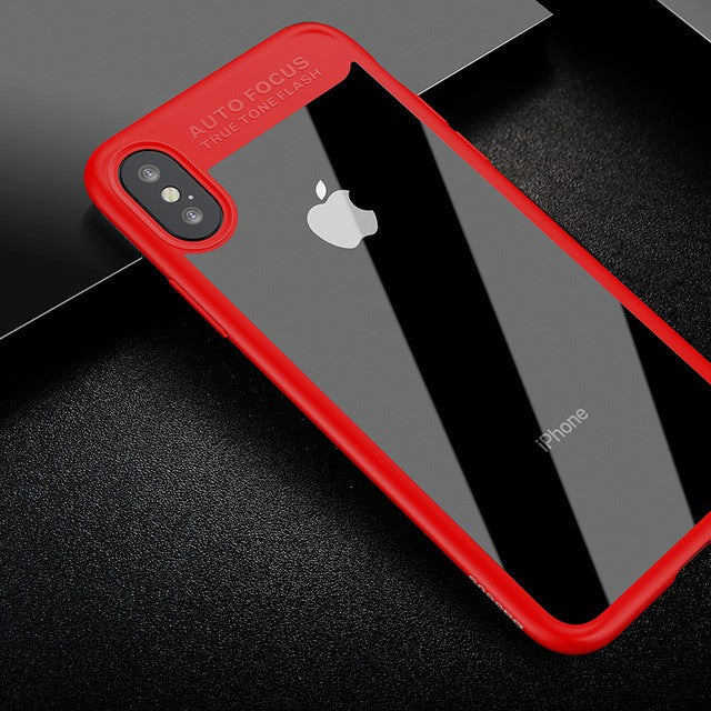 Baseus Silikon PC Hülle iPhone X Rot