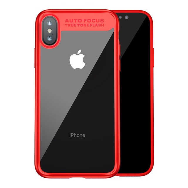 Baseus Silikon PC Hülle iPhone X Rot