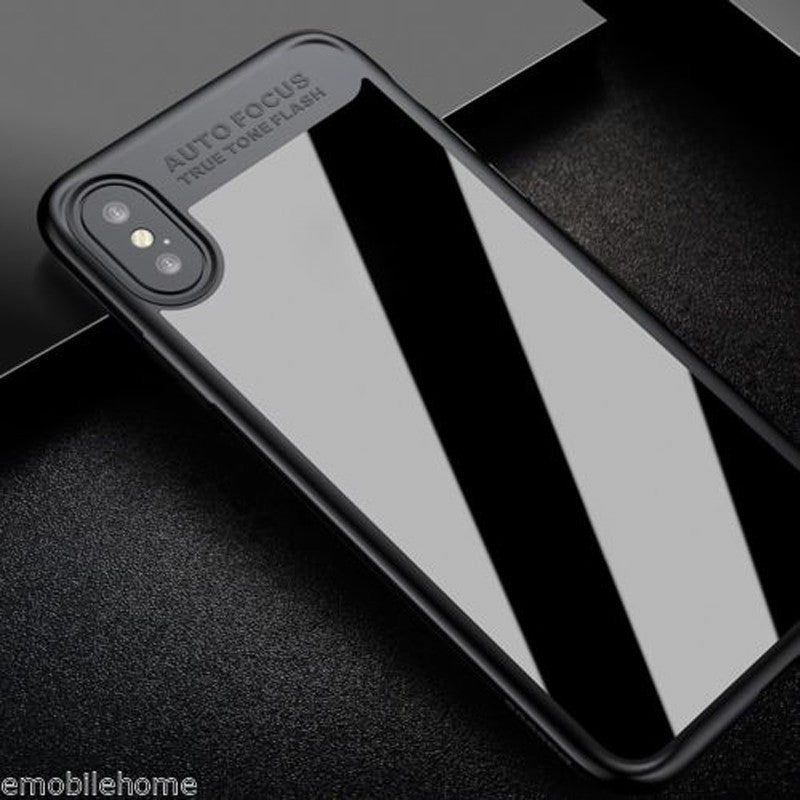 Baseus Silikon PC Hülle iPhone X Schwarz