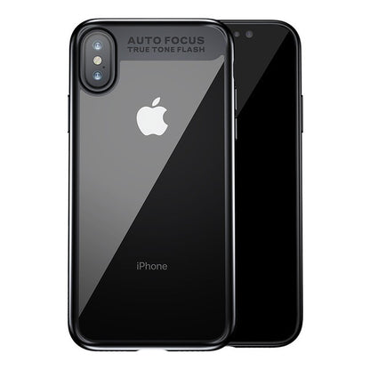 Baseus Silikon PC Hülle iPhone X Schwarz