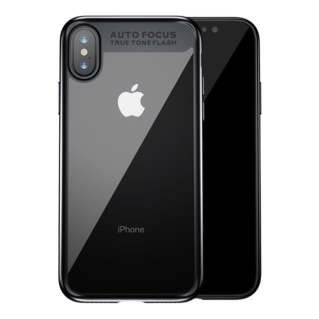 Baseus Silikon PC Hülle iPhone X Schwarz