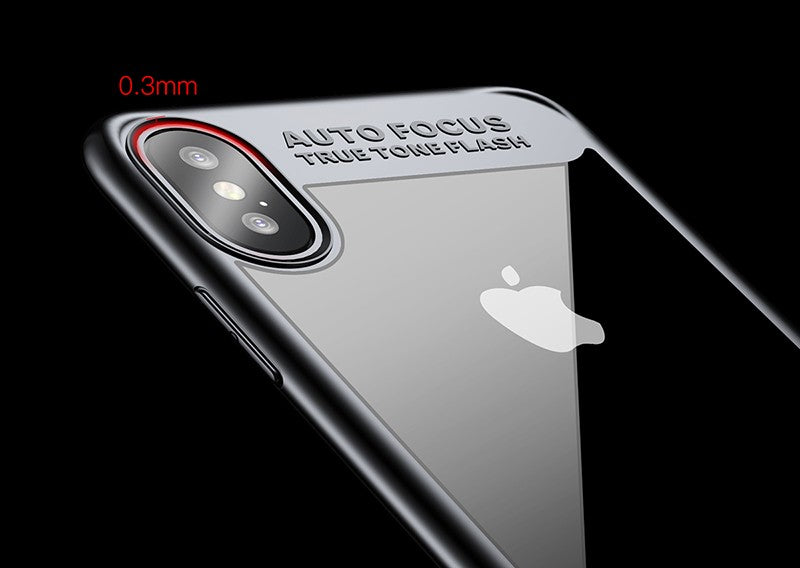 Baseus Silikon PC Hülle iPhone X Schwarz