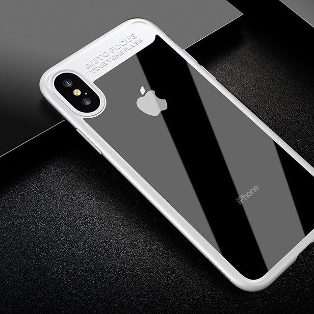Baseus Silikon PC Hülle iPhone X Weiss