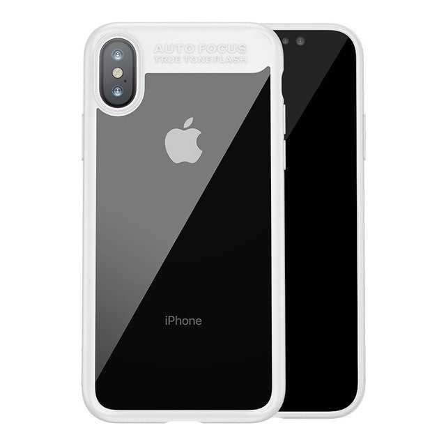 Baseus Silikon PC Hülle iPhone X Weiss
