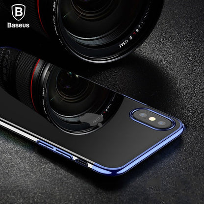 Baseus Silikon Hülle iPhone X Blau