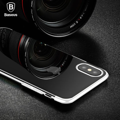Baseus Silikon Hülle iPhone X Weiss