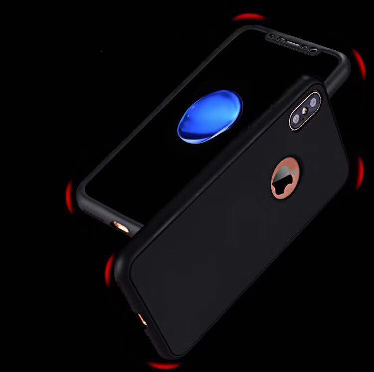 Schwarz 360° Full Cover Case iPhone X