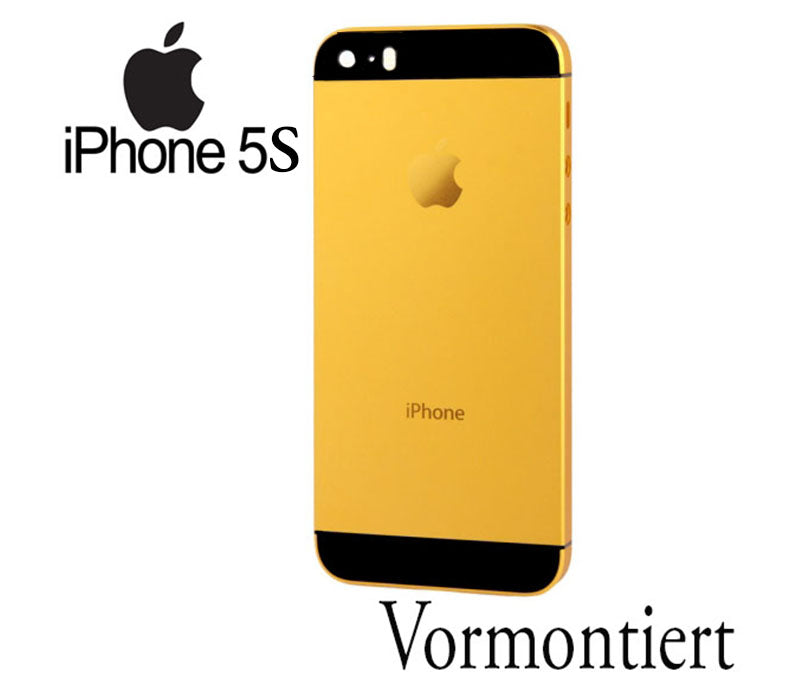 iPhone 5S Umbauset Backcover Middle Frame Akkudeckel Gold
