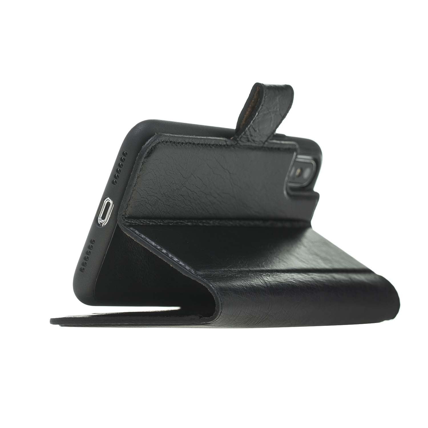 Bouletta Echt Leder Magic Wallet iPhone X Schwarz