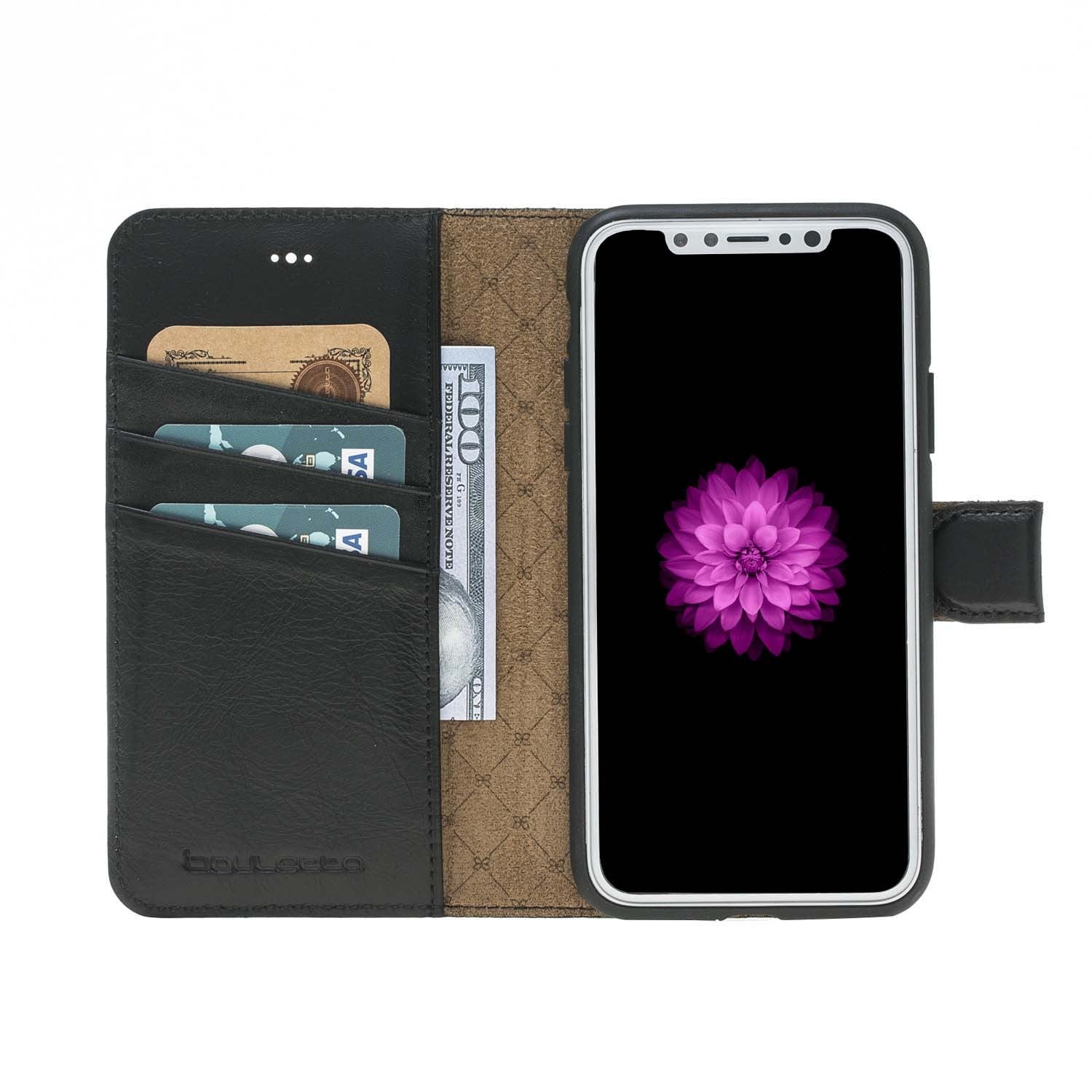 Bouletta Echt Leder Magic Wallet iPhone X Schwarz