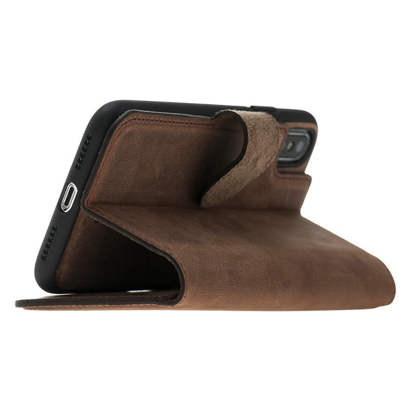 Bouletta Echt Leder Magic Wallet iPhone X Braun