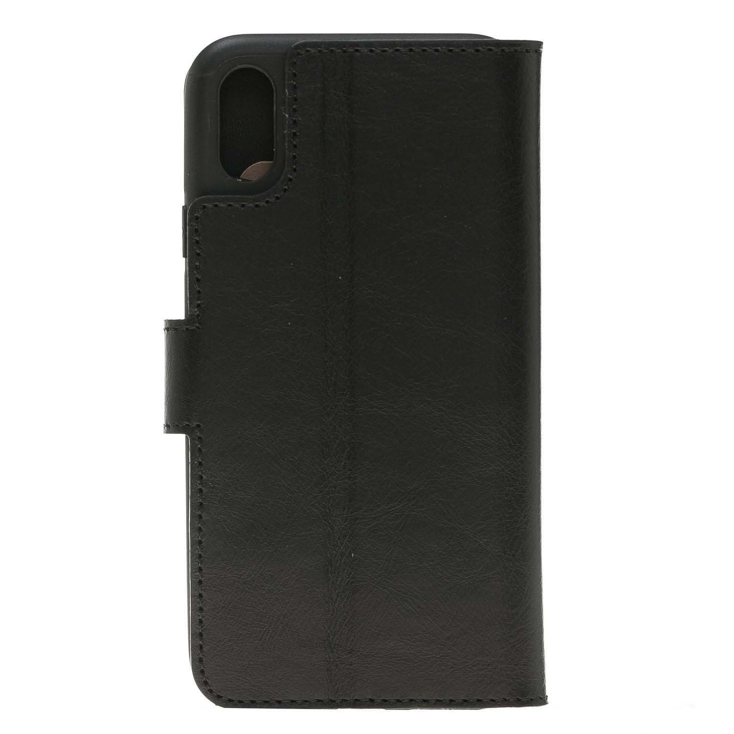 Bouletta Echt Leder iPhone X Book Wallet Schwarz