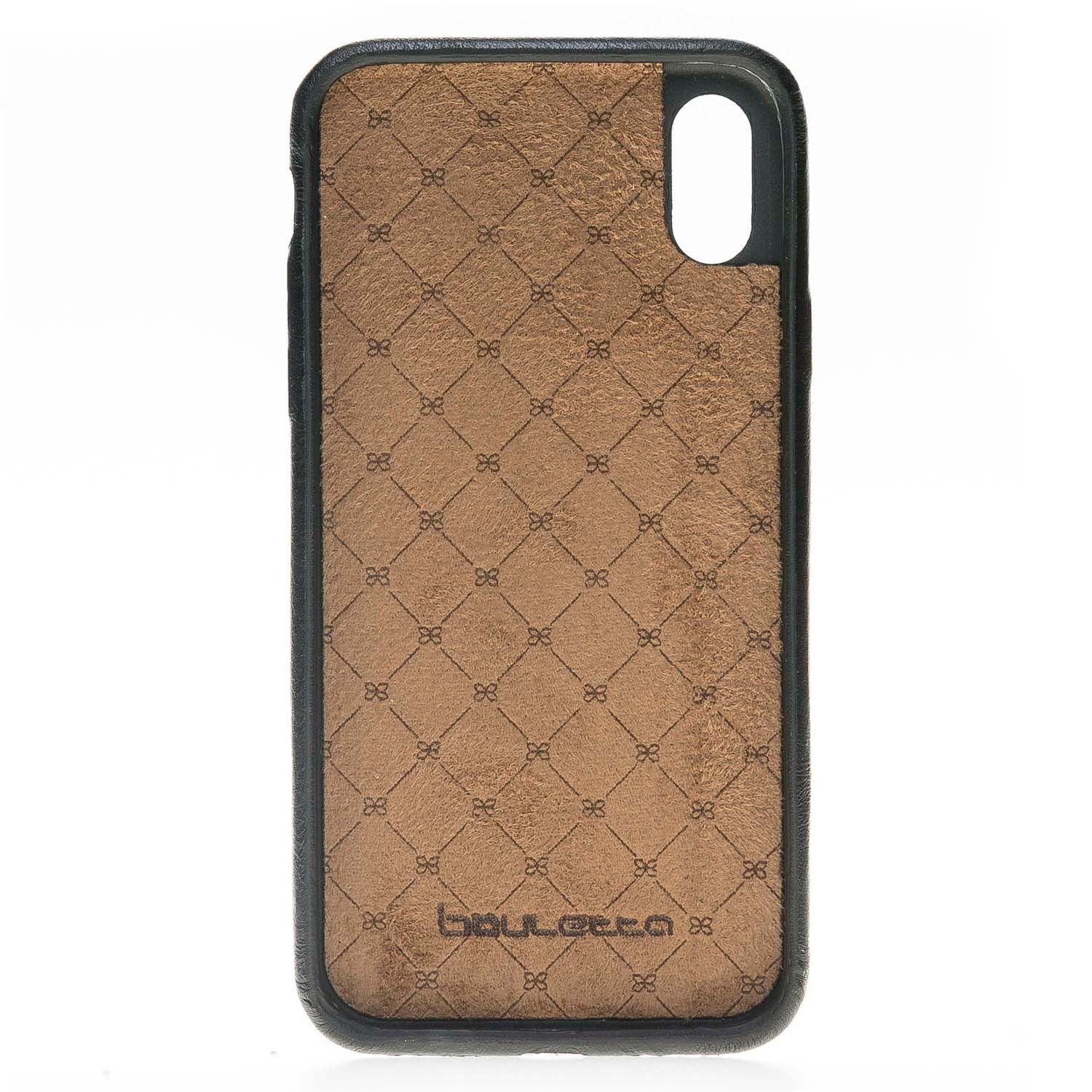Bouletta Echt Leder Case iPhone X Ultra Cover Schwarz