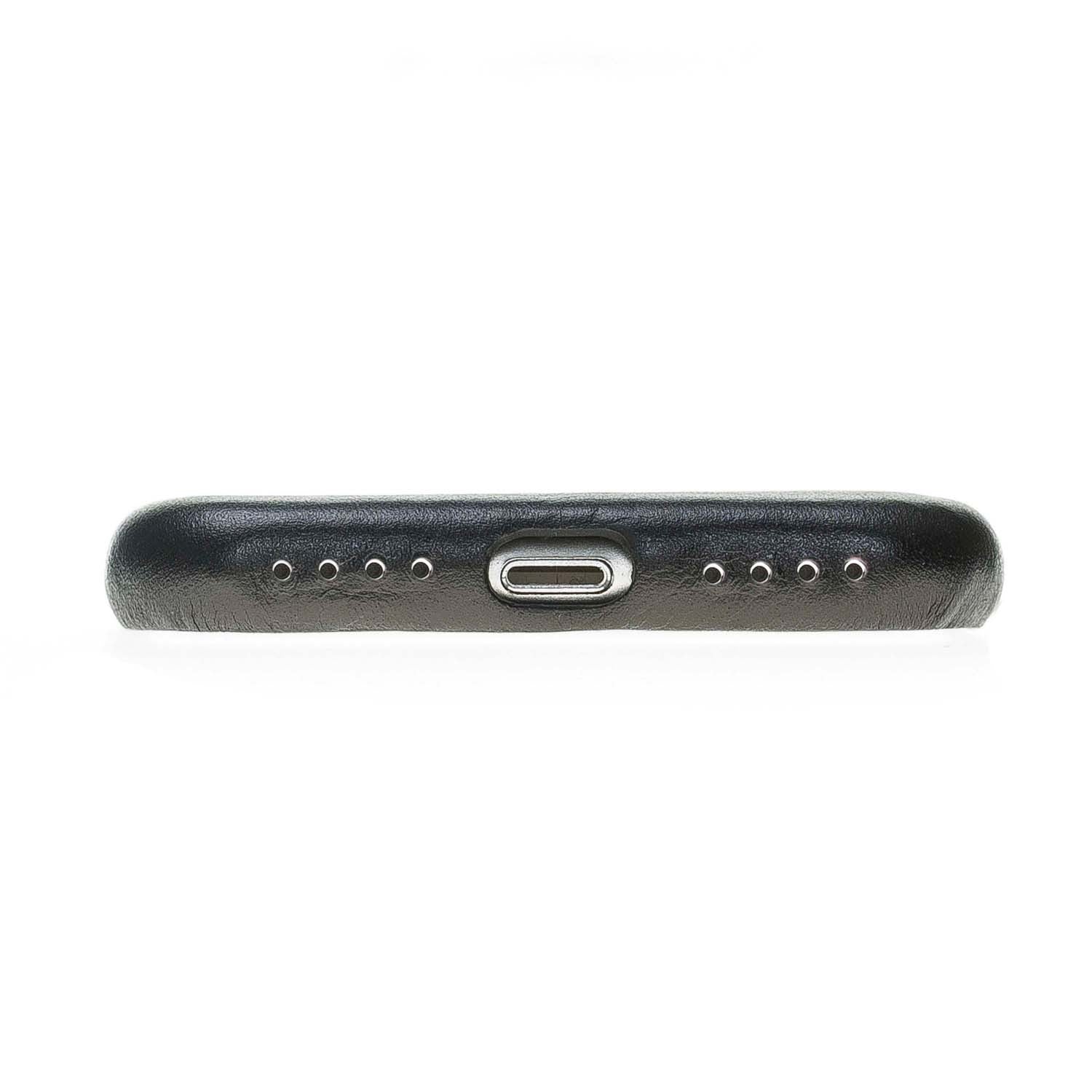 Bouletta Echt Leder Case iPhone X Ultra Cover Schwarz