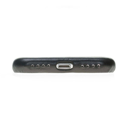 Bouletta Echt Leder Case iPhone X Ultra Cover Schwarz