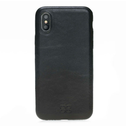 Bouletta Echt Leder Case iPhone X Ultra Cover Schwarz