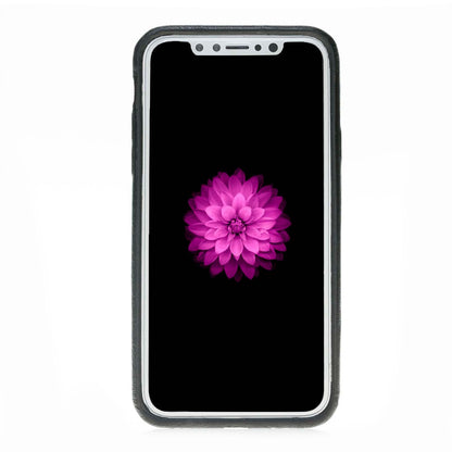 Bouletta Echt Leder Case iPhone X Ultra Cover Schwarz