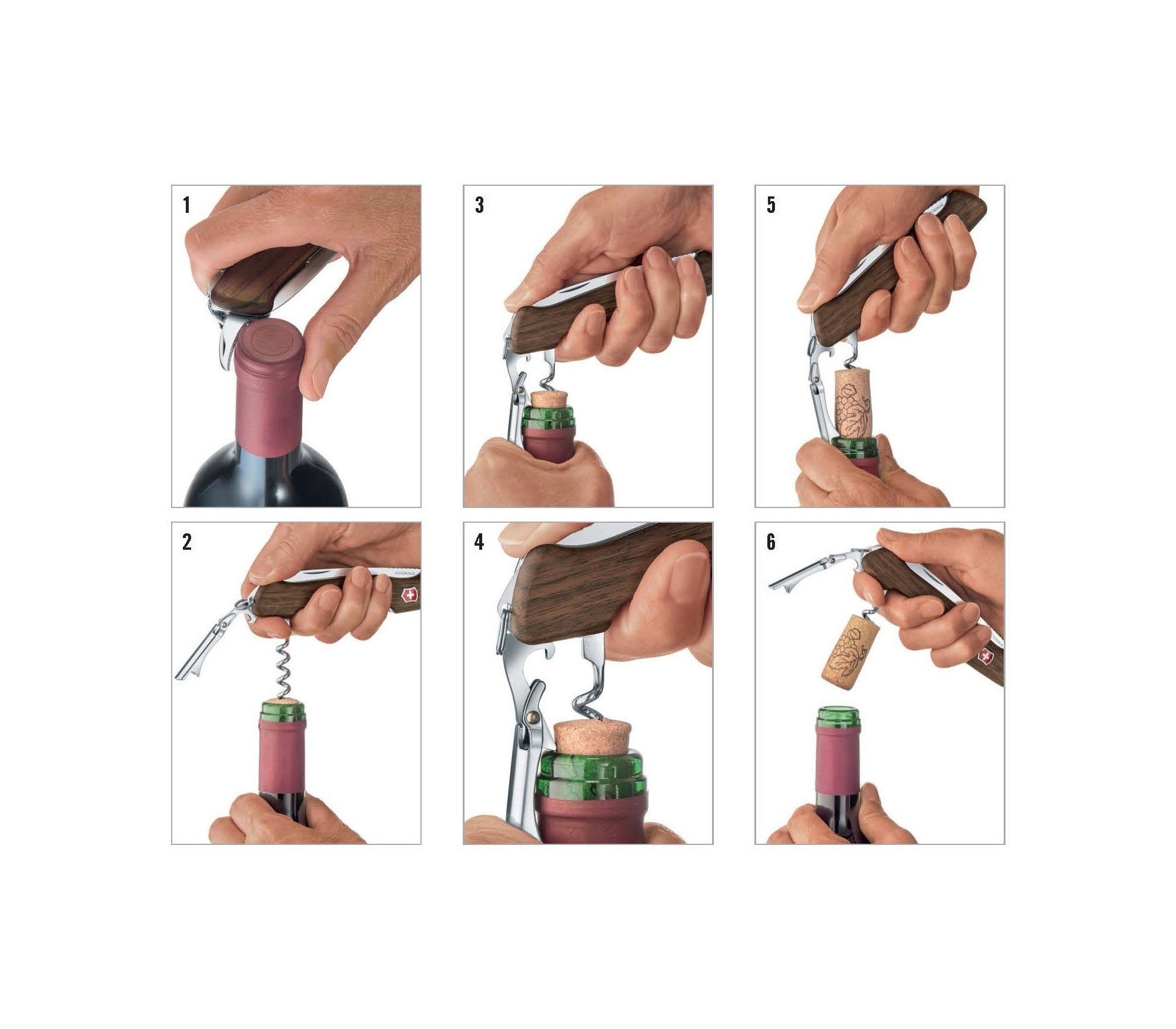 VICTORINOX "Wine Master" Nussbaumholz