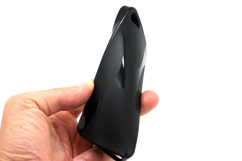 Schwarz TPU Silikon Schutzhülle Case iPhone 5 / 5S / SE