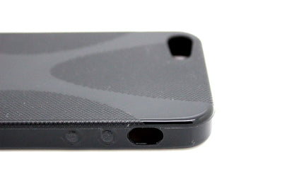 Schwarz TPU Silikon Schutzhülle Case iPhone 5 / 5S / SE