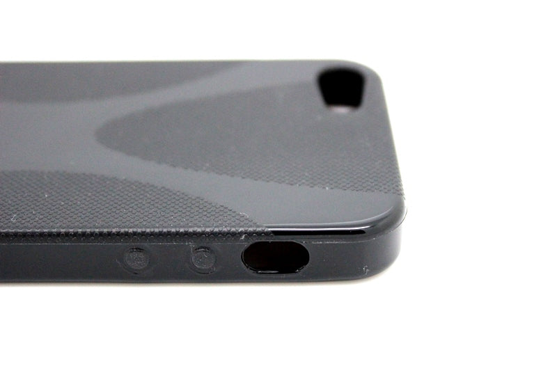 Schwarz TPU Silikon Schutzhülle Case iPhone 5 / 5S / SE