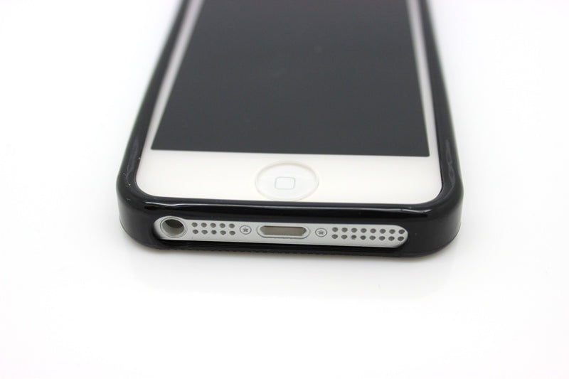 Schwarz TPU Silikon Schutzhülle Case iPhone 5 / 5S / SE