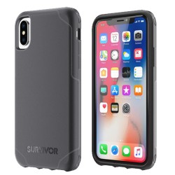 GRIFFIN SURVIVOR CASE STRONG FÜR IPHONE X, SCHWARZ-DUNKELGRAU