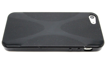 Schwarz TPU Silikon Schutzhülle Case iPhone 5 / 5S / SE