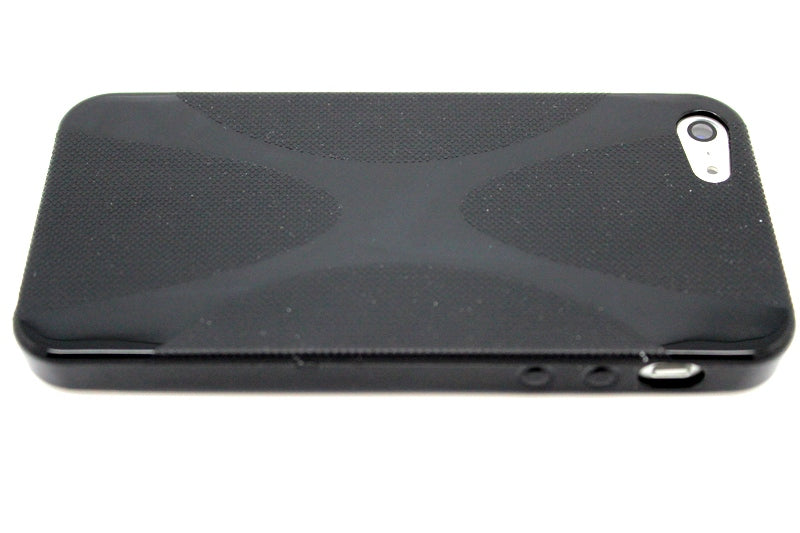 Schwarz TPU Silikon Schutzhülle Case iPhone 5 / 5S / SE